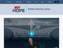 Tablet Screenshot of myhopewithbillygraham.org